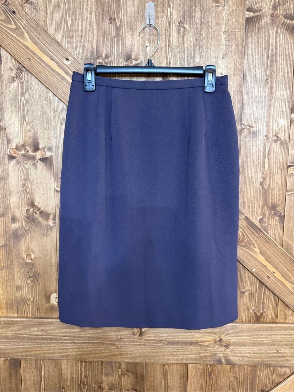 Travis Ayers Women’s Size 8 Purple Pencil Skirt 23.5” Lined Career Knee Length(9